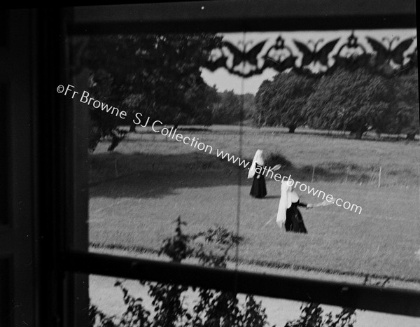 NUNS FROM WINDOW OF MOUNT ST ANNE'S